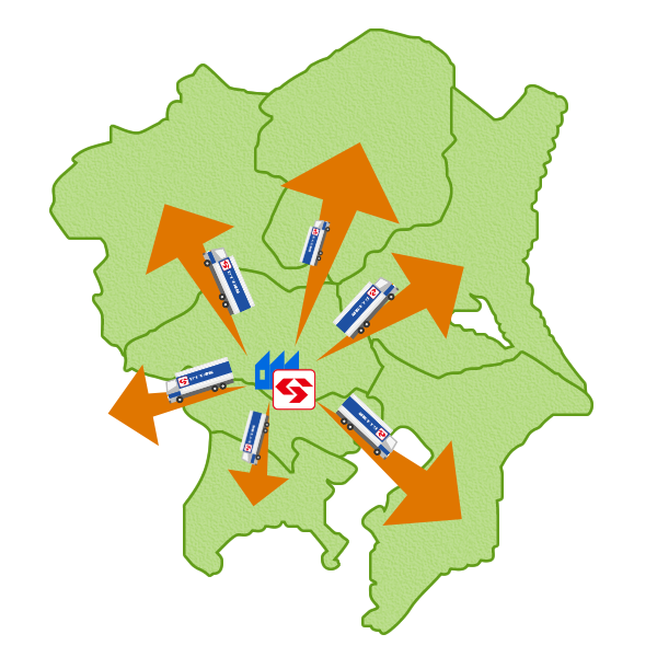 埼玉県から自社配送で安心